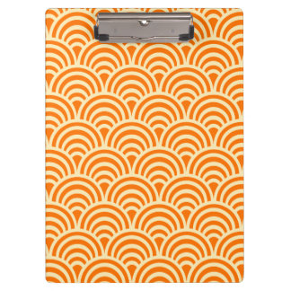 Pranchetas Simple Orange Scallop Pattern