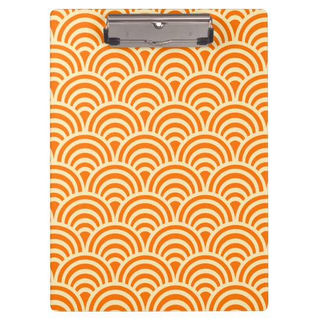 Pranchetas Simple Orange Scallop Pattern (Frente)