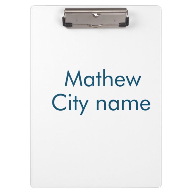 Pranchetas simples letra inicial monograma adicionar sua letr (Frente)