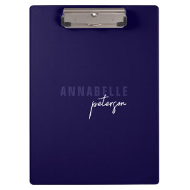 Pranchetas Simples Moderno profissional - Minimalista Azul