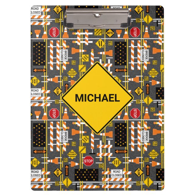 Pranchetas Sinais de Construção Rodoviária (Frente)