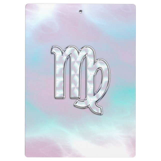 Pranchetas Sinal de Virgo Zodiac em Pastéis Mãe de Pérola (Verso)