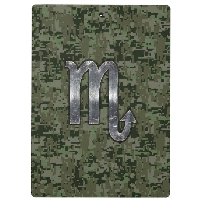 Pranchetas Sinal Scorpio Zodiac Camo Digital Woodland (Verso)