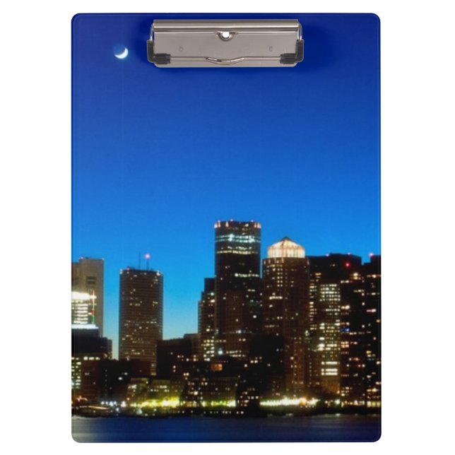 Pranchetas Skyline de Boston com lua (Frente)
