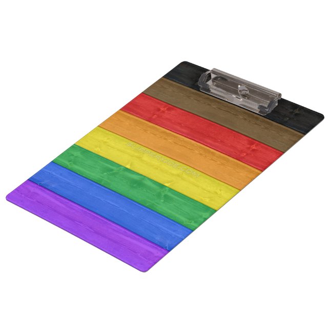 Pranchetas SlipperyJoe's Inclusive orgulho gay flag texturizo (Inclinado)