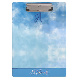 Pranchetas Soft Blue Sky Watercolor Cloud