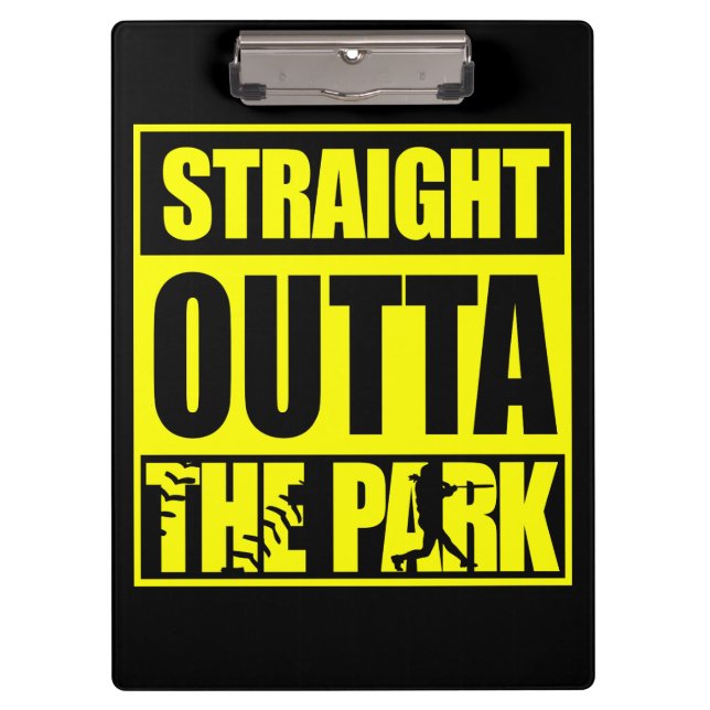Pranchetas Softbol de Fastpitch Straight Outta The Park (Frente)