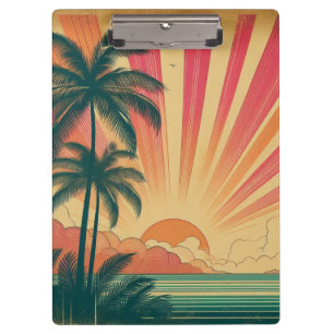 Pranchetas Sol retrô/vintage tropical/havaiano