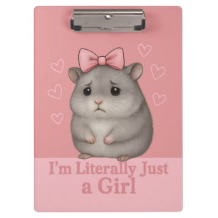 Pranchetas Sou Literalmente Só uma Garota Hamster Triste Engr