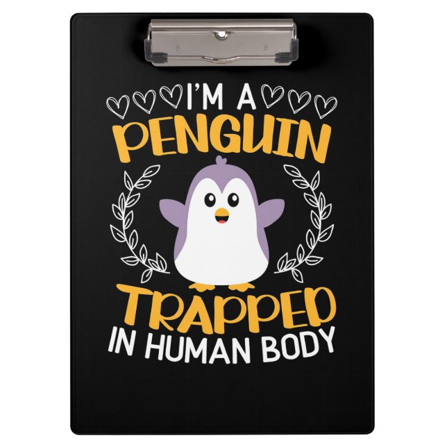 Pranchetas Sou Um Pinguim Preso No Corpo Humano (Frente)