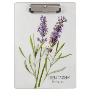 Pranchetas Sprig pintado da lavanda