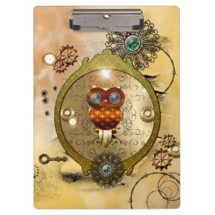 Pranchetas Steampunk, coruja bonito