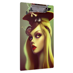 Pranchetas Steampunk Lady