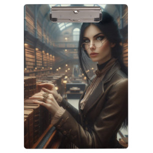 Pranchetas Steampunk Vintage Victorian Lady Librarian