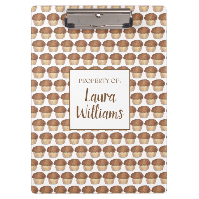 Pranchetas Streusel Crumb Muffin Feito Por Bakery Baker Comid (Frente)