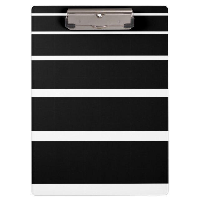 Pranchetas Stripes graduadas a preto e branco (Frente)