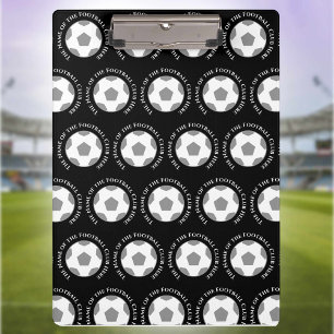 Pranchetas Sua Equipe de futebol em Black & White Futebol Coa