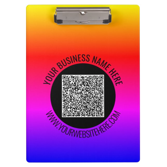 Pranchetas Sua verificação de código QR e sua área de transfe (Frente)