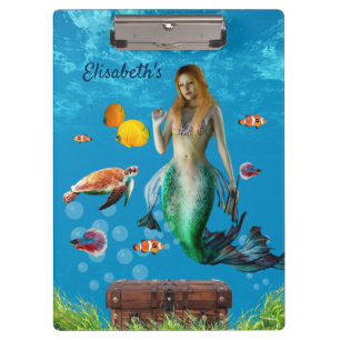 Pranchetas Submarino Sereia Treasure Hunt Fantasy Blue