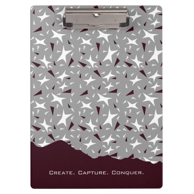 Pranchetas Subtle Geometry: Stars & Triangles – Grey (Frente)