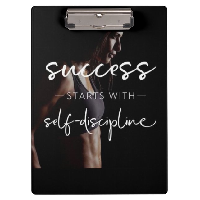 Pranchetas Sucesso e Disciplina - Motivação dos Gym femininos (Frente)