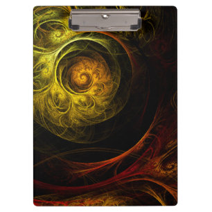 Pranchetas Sunrise Floral Red Abstrato Art