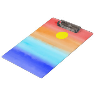 Pranchetas Sunset no oceano Abstrato art Ombre