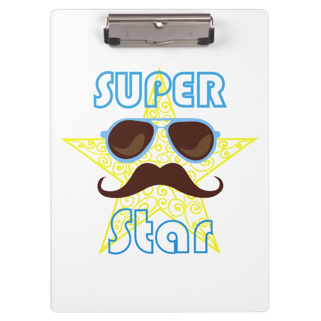 Pranchetas Super Star with sunglasses and mustache (Frente)