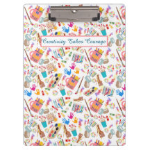 Suprimentos de arte coloridos Padrão criativo para