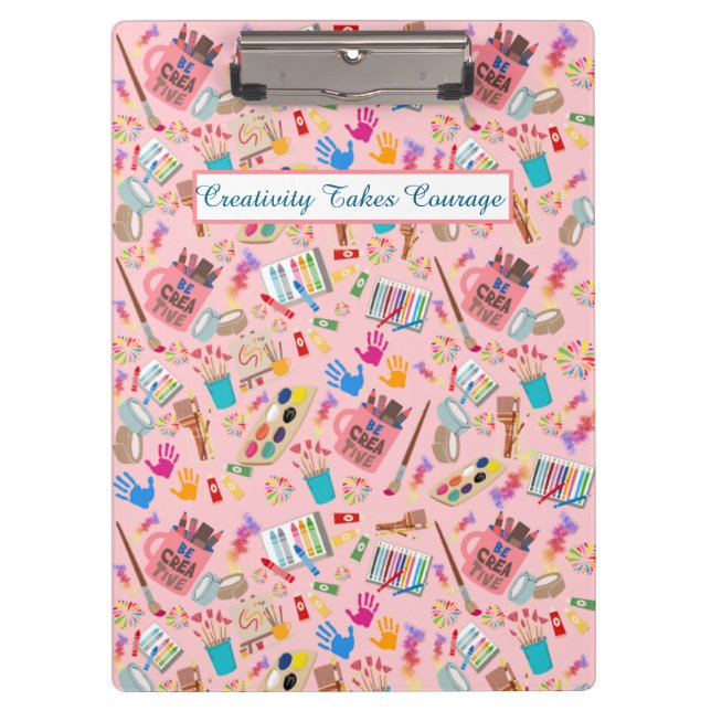 Pranchetas Suprimentos de arte coloridos Padrão criativo para (Frente)