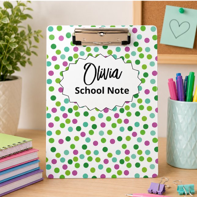 Pranchetas Suprimentos Divertidos de Volta às Aulas para Cria (Fun Back to School Supplies for Kids or Teachers Clipboard)