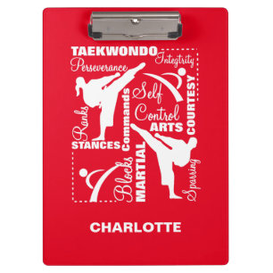 Pranchetas Taekwondo Artes Marciais Terminologia Esportiva