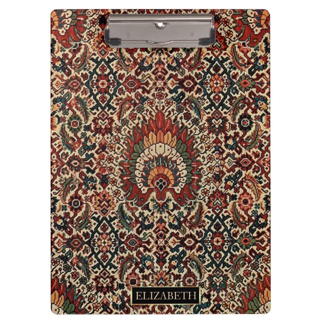 Pranchetas Tapete Antigo Oriental Turco Persa Rug Nome (Frente)