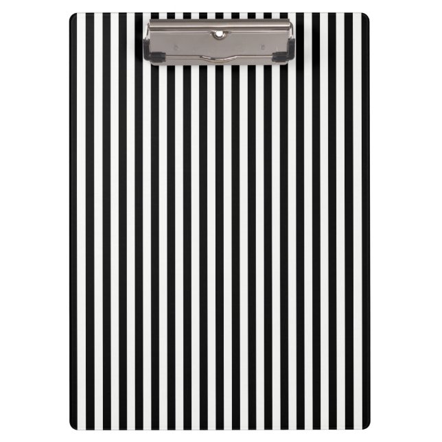 Pranchetas Tarefa Linear Preta e Branco (Frente)