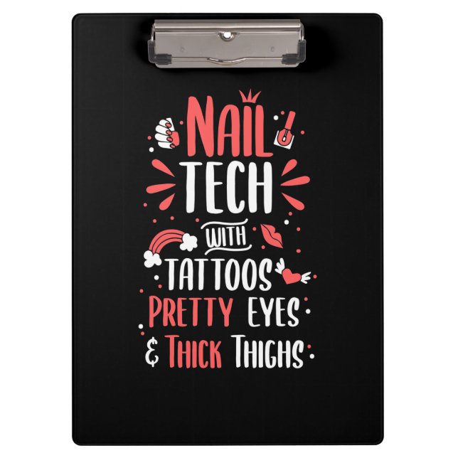 Pranchetas Tecnologia Nail com Tatuagens (Frente)