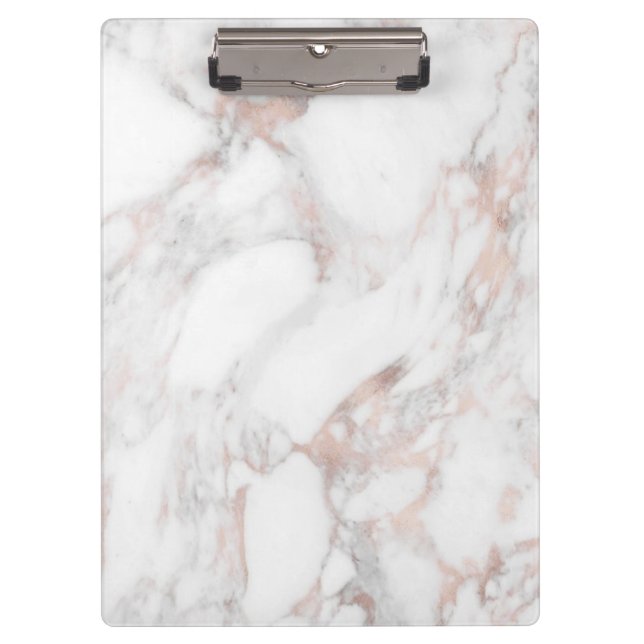 Pranchetas Tendência Rosa Marble Moderna de Modelo Elegante (Frente)