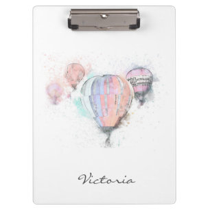 Pranchetas Tendy Pink Moderno Fashionable. Adicionar Seu Nome