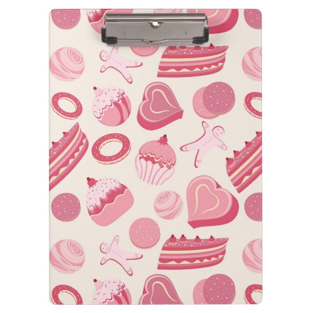 Pranchetas Teste padrão 2 do chocolate e das pastelarias (Frente)