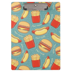 Pranchetas Teste padrão 3 do fast food