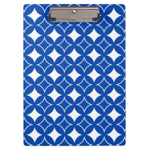 Pranchetas Teste padrão azul e branco do shippo
