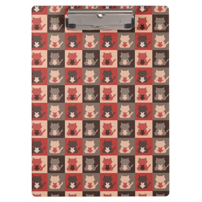 Pranchetas Teste padrão bonito do gato (Frente)