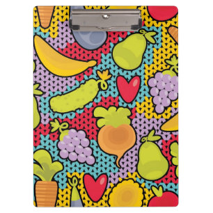 Pranchetas Teste padrão com frutas e legumes