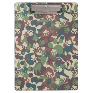 Pranchetas Teste padrão da camuflagem do cão