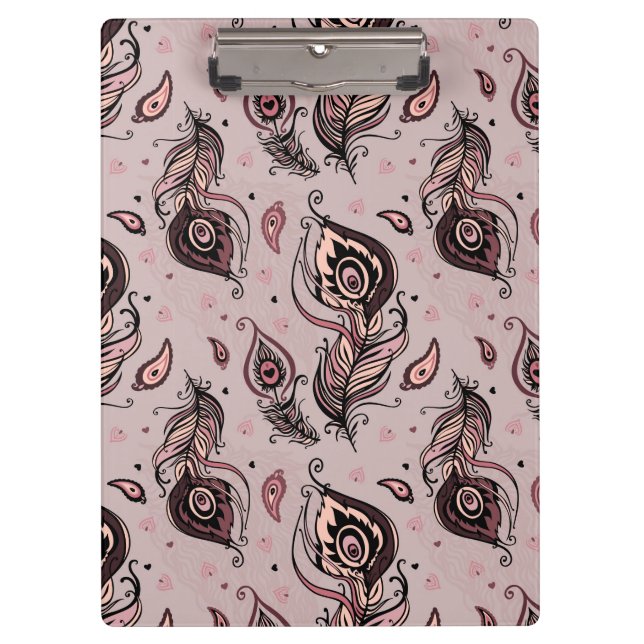 Pranchetas Teste padrão da pena do pavão (Frente)