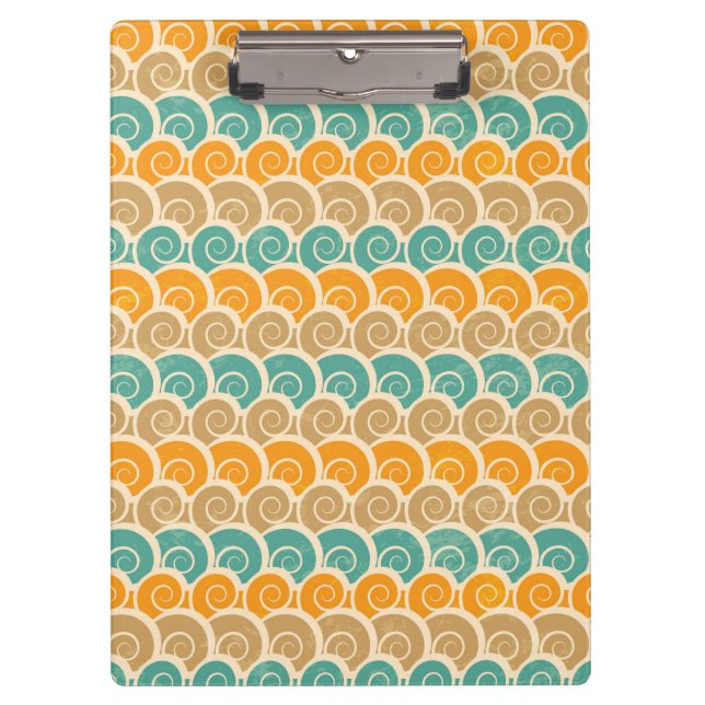 Pranchetas Teste padrão de ondas da aguarela (Frente)