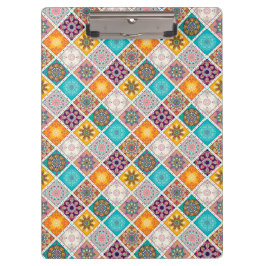 Pranchetas Teste padrão do azulejo da mandala de turquesa da