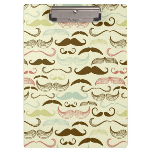 Pranchetas Teste padrão do bigode, estilo retro 4
