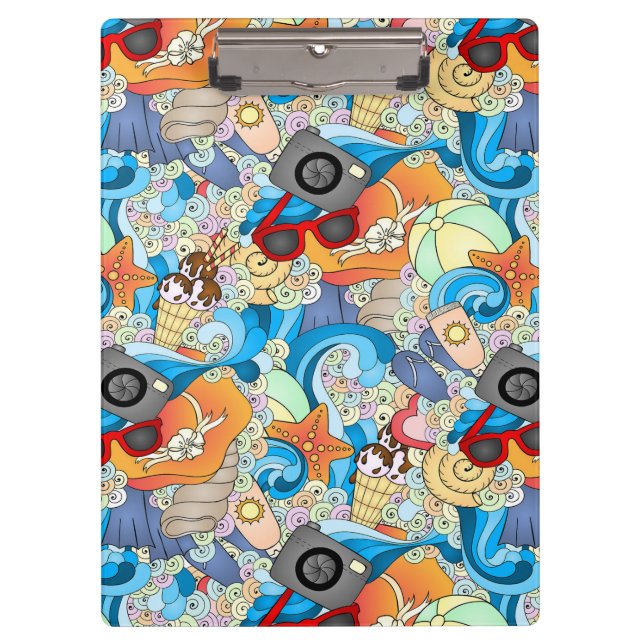 Pranchetas Teste padrão do divertimento do verão (Frente)