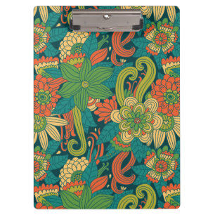 Pranchetas Teste padrão floral do verão