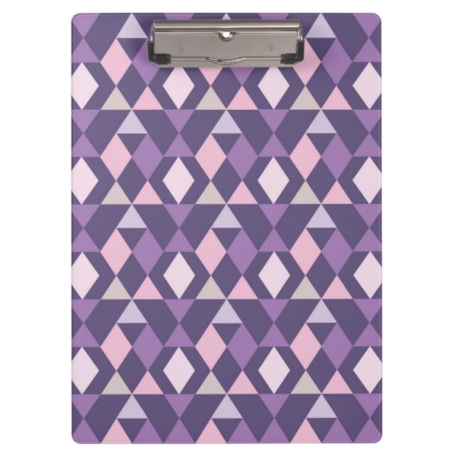 Pranchetas Teste padrão geométrico árabe roxo (Frente)